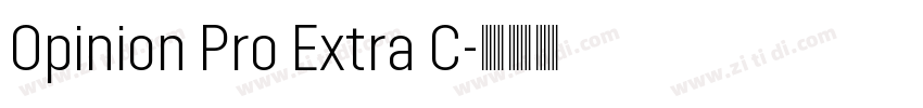 Opinion Pro Extra C字体转换